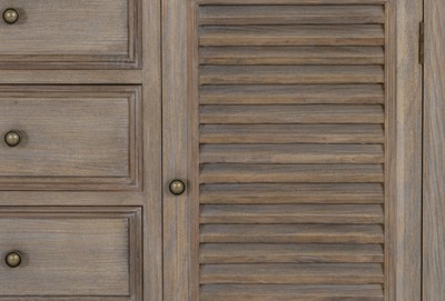 Louvred panel detailing